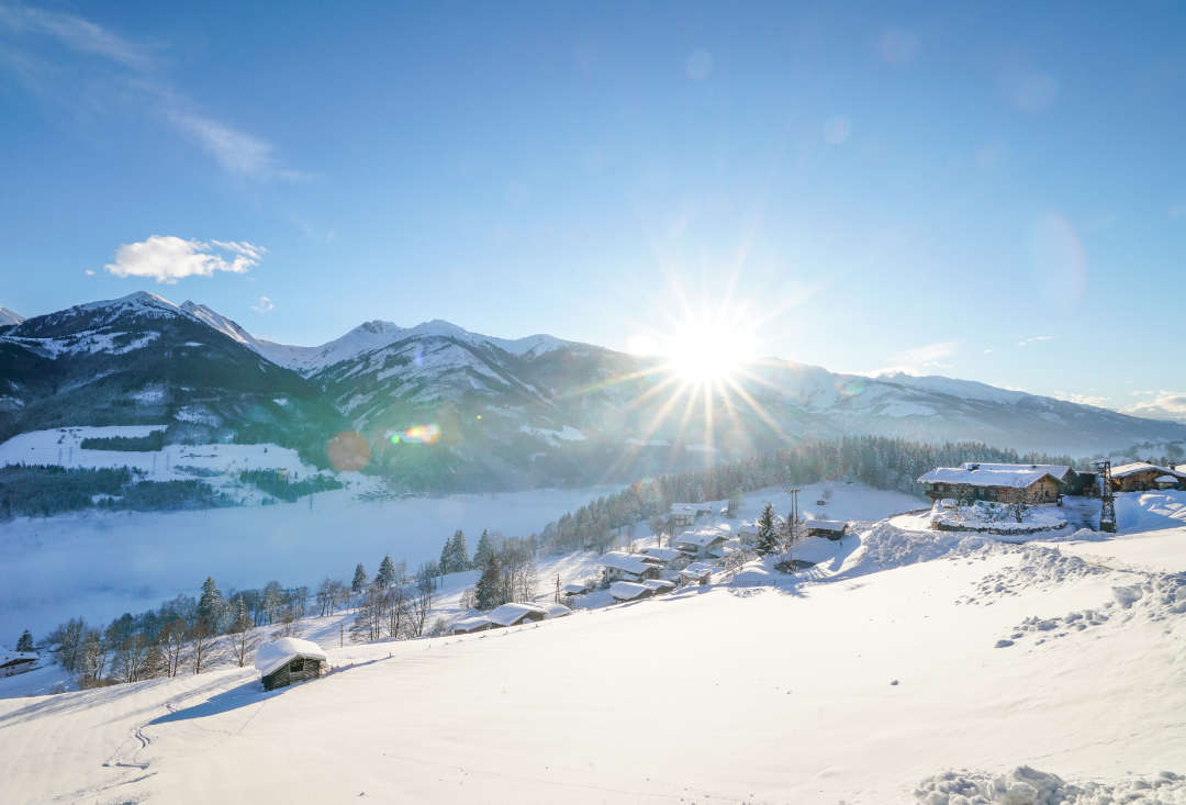 Alpenchalet im Winter